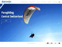 Tablet Screenshot of paragliding.ch