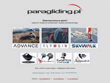 Tablet Screenshot of paragliding.pl