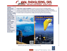 Tablet Screenshot of paragliding.org